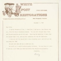 (717-01) Blank Parts Order Form, 1950