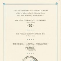 (651-01H) Gordon Buehrig Booklet, 1990