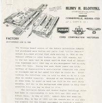 (420-01) The Connersville Factory as told by Henry H. Blommel