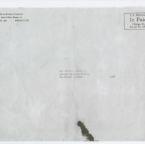 (449-02) Envelope Addressed to Albert Ziniker Photocopy