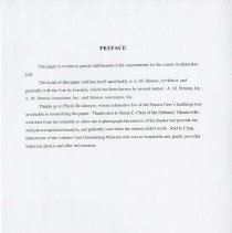 (500-06A) ''Historical Overview of A.M. Strauss, Architect"