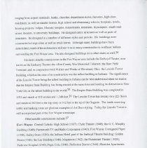 (500-06F) ''Historical Overview of A.M. Strauss, Architect"