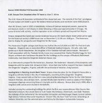 (500-01A) ''A.M. Strauss Firm Dissolved After 70 Years", 1989