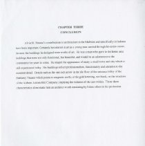 (500-06N) ''Historical Overview of A.M. Strauss, Architect"