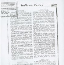 (500-08B) Indiana Today Biographies on Alvin M. Strauss