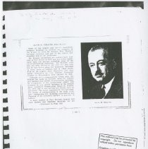 (500-08C) Indiana Today Biographies on Alvin M. Strauss