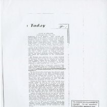 (500-08D) Indiana Today Biographies on Alvin M. Strauss