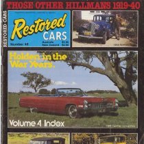 (597-01) Folder 597-Restored Cars Magazine Volume 4 Number 48