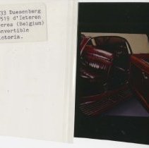 (56) 1933 Duesenberg J-519 d'Iteren Freres Convertible Victoria, shot of op