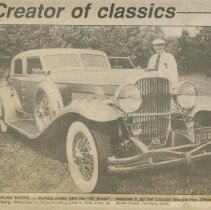 (451-01) Obituary:  "Auto Designer Gordon Buerig Dies" - The Evening Star -