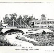(639-01) Interurban Bridge between Auburn and Garrett Indiana