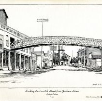 (640-01) Looking East on 8th Street from Jackson Street Auburn Indiana