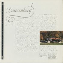 (918-01B) American Visions on Javelin Web - Duesenberg - c. 1990