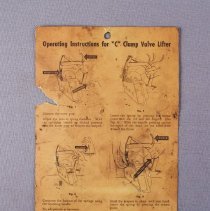 Charles G. Howey's Instruction Pamplet for Clamp Tool