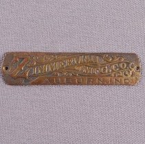 Zimmerman Buggy ID Plate