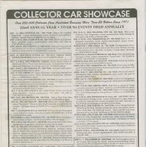 Collectible Auction 1992 Booklet, Back Cover