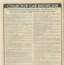 Kruse International Auburn ’92 Booklet. August 31, 1992, Back Cov