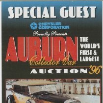 Special Guest ticket for Auburn '96 auction