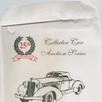 Manilla envelope 25th anniversary Collector Car Auction Series