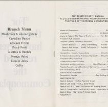 Auburn-Cord-Duesenberg Club 34th Annual Awards Banquet Program, page 3-4