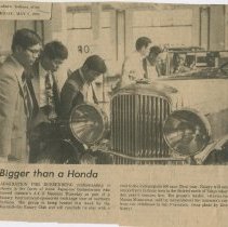 "Bigger than A Honda" The Evening Star, May 7, 1976