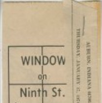 "Window on Ninth Street" The Evening Star, January 17, 1974