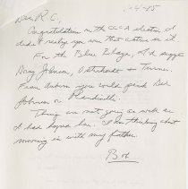 Letters to Jack Randinelli about the Blue Blazer nominees, page 5