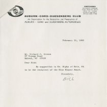 Letters to Jack Randinelli about the Blue Blazer nominees, page 7