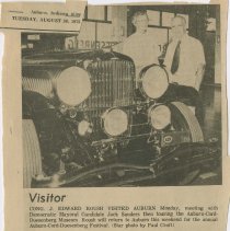 "Visitor" The Evening Star, August 26, 1975