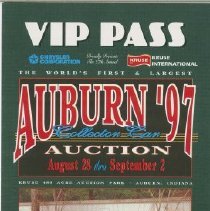 V.I.P pass for Auburn ’97