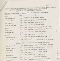 Class list for Annual classic Concours Invitational 1979, page 10