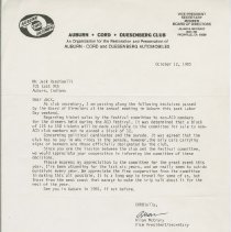 Letter to Jack Randinelli from Allan McCrary about ticket sales.