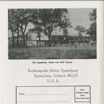 Booklet for the May 30, 1976 Indy 500. May 30, 1976, back cover