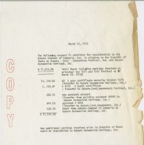 Letter to Joe Garceau about the transfer of funds from ACD Festival, p. 2