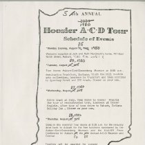 Edited 4th Annual Hoosier A.C.D Tour Schedule of Events