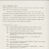 Auburn ’80 Press Kit Information, Page 3