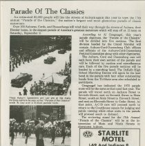 17th Annual Auburn-Cord-Duesenberg Festival Booklet, page 3