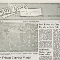 "Seperating the man from the myth" Old Cars, May 1972, page 1