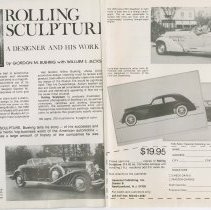 "Rolling Sculpture" Haessner Publishing Inc. pages 2-3