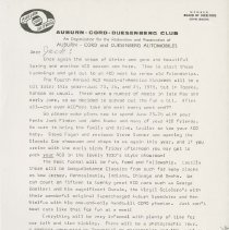 Letter to Jack Randinelli from John Baeke, 1978, page 1