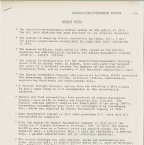 "Old News" from Auburn-Cord-Duesenberg Museum, page 3