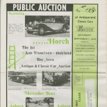 Kruse Public Auction newspaper, September 7, 1974