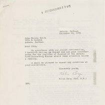 Letter to John about a curator position from Helen Berg. 12/19/1975, p. 1
