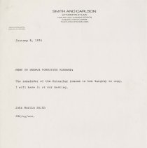 Memo to the search committee about the Hutmacher resume