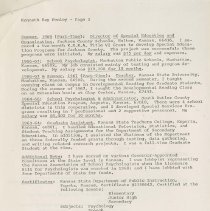 Letter to the search committee from K. Ray Fenley. December 17, 1975, p. 4
