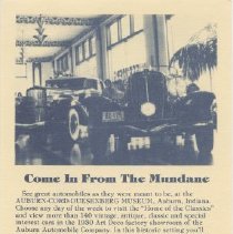 "Come In From The Mundane" Front