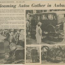 "Gleaming Autos Gather in Auburn" The News-Sentinel, September 3, 1973