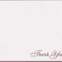 Thank you note to Jack from Ann and John Merritt for getting them tickets