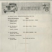 Auburn ’78 Hoosier Auburn-Cord-Duesenberg Club Tour Members, page 3