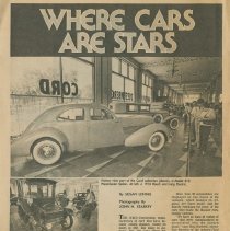 "Where cars are stars" Indianapolis Star magazine, page 16